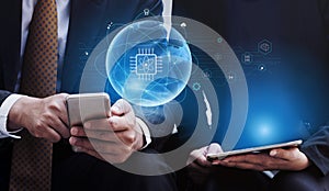 Global Quantum Computing Network for Future Communication Motif