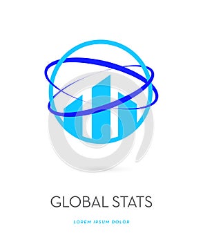 Global real estate statistics icon