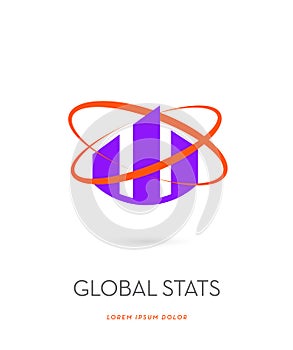 Global real estate statistics icon