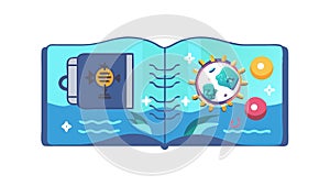 Global science education: Learning about Earth's systems and technological progress. vector design Generative AI