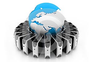 Global server network