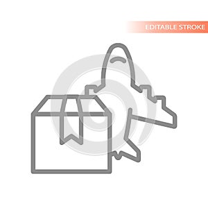 Global shipping and shipment icon