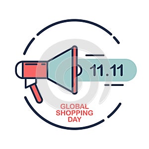 Global Shopping Day Commercial for sale promotion, discount shopping and commerce advertising.