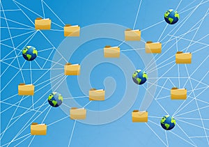 global storage network link diagram