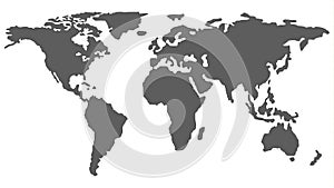 Global Togetherness. Globe Map Outline