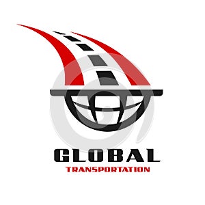 Global transportation logo