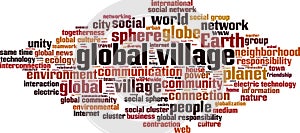 Global village word cloud