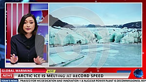 Global warming breaking news reportage