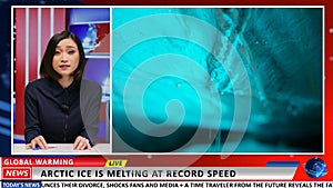 Global warming breaking news reportage