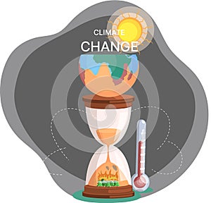 Global warming, climate change metaphor, natural disaster, deforestation, global heating, air pollution