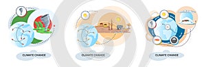 Global warming, climate change metaphor, natural disaster, deforestation, global heating, air pollution