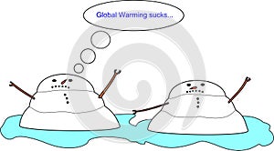 Global Warming Concept Illustr