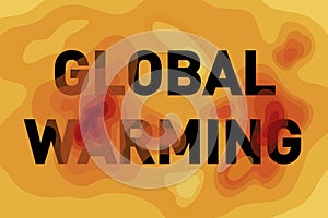 Global warming heatmap photo