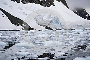 Global warming - Icebergs in Antarctic peninsula, Antarctica