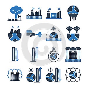 Global Warming Icon - Climate Change Icon