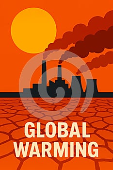 Global Warming and Industrial Impact â AI generated