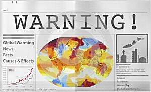 Global Warming Pollution Greenhouse Effect Concept