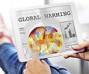 Global Warming Pollution Greenhouse Effect Concept