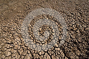 Global warming. Texture cracked ,dry the surface of the earth