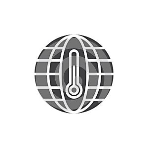 Global warming vector icon