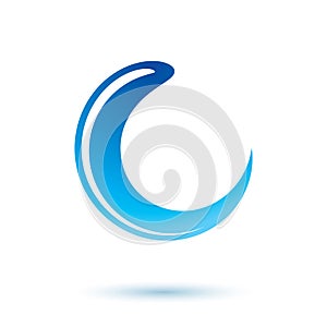 Global water circulation vector icon for use as marketing design photo