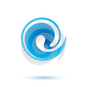 Global water circulation vector icon for use as marketing design photo
