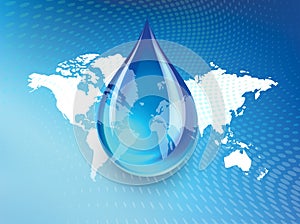 Global Water Shortage Graphic Design
