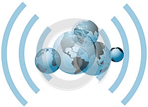 Global wifi network connection worlds