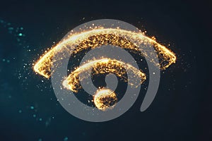 Global wireless network and internet connection concept photo