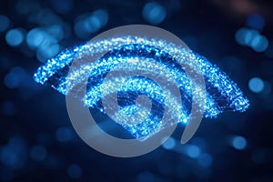 Global wireless network and internet connection concept photo