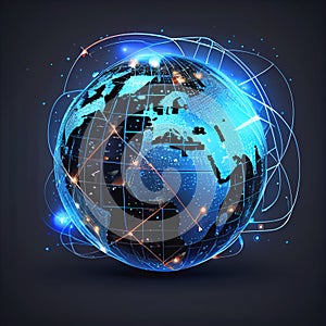 Global world business connectivity internet