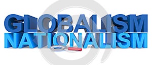 Globalism nationalism on white