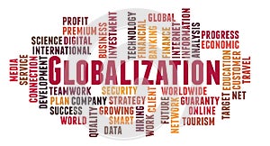 Globalization word cloud concept