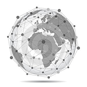 Globalization, world communications - vector