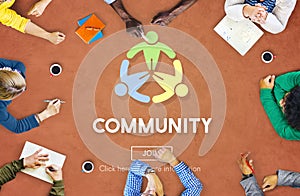 Globalized Community Unity Connection Network Concept