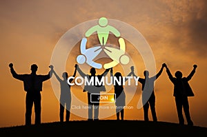 Globalized Community Unity Connection Network Concept