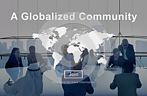 A Globalized Community Worldwide Connection Network Concept
