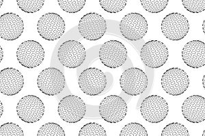 Globe - abstract square pattern