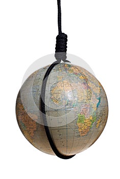 Globe with black gibbet photo