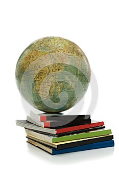 Globe and books- knowledges