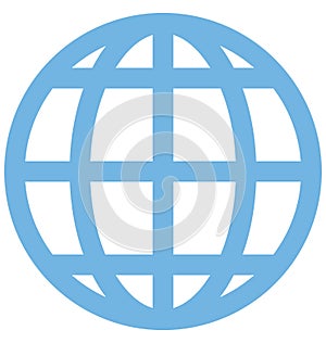 Globe Color Isolated Vector Icon that can be easily modified or edit