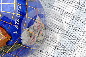 Globe and data sheet