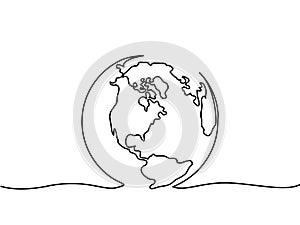 Globe of the Earth photo