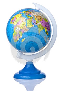 Globe Earth Europe Africa Asia Isolated