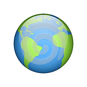 Globe earth icon. Vector illustration