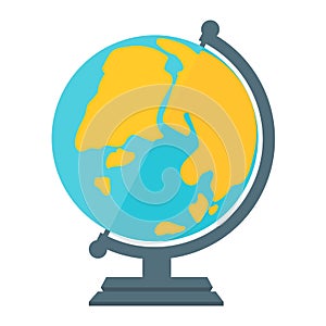 Globe earth icon vector illustration.