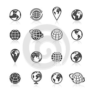 Globe Earth Icons