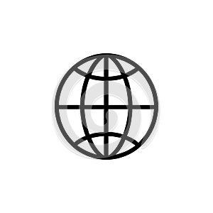 Globe Flat Vector Icon