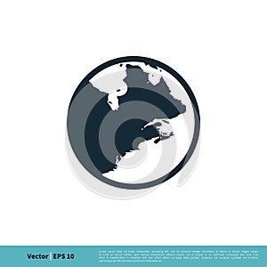 Globe / Globalized Icon Vector Logo Template Illustration Design. Vector EPS 10