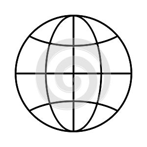 globe,Go to web symbol icon vector illustration simples photo